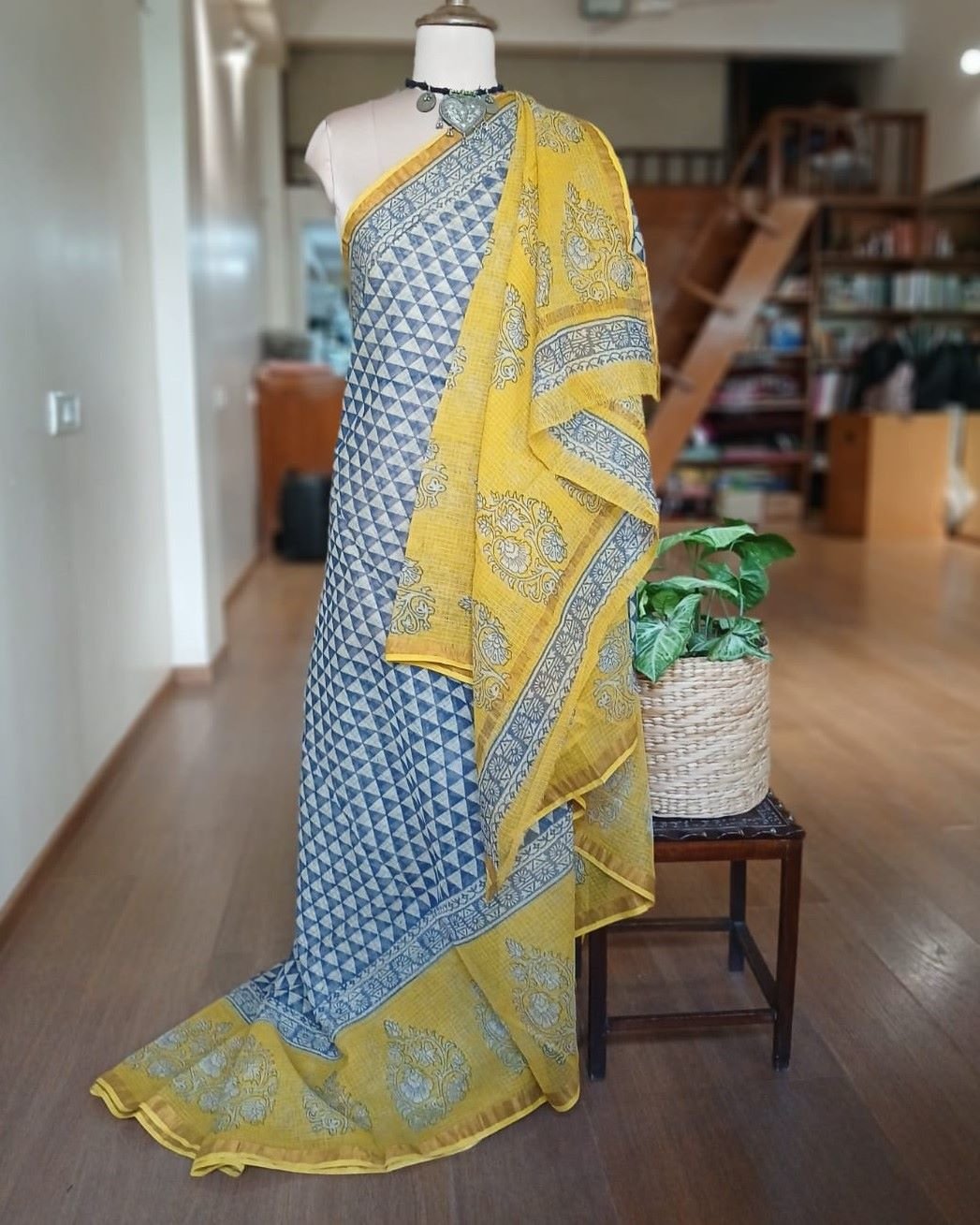 Kota Doria Cotton Saree – (KDCS1031) - Image 5