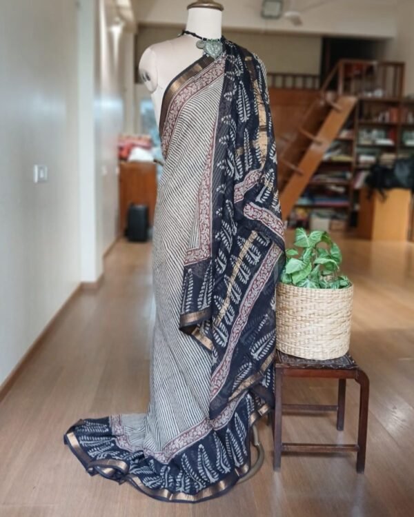 Kota Doria Cotton Saree – (KDCS1023) - Image 5