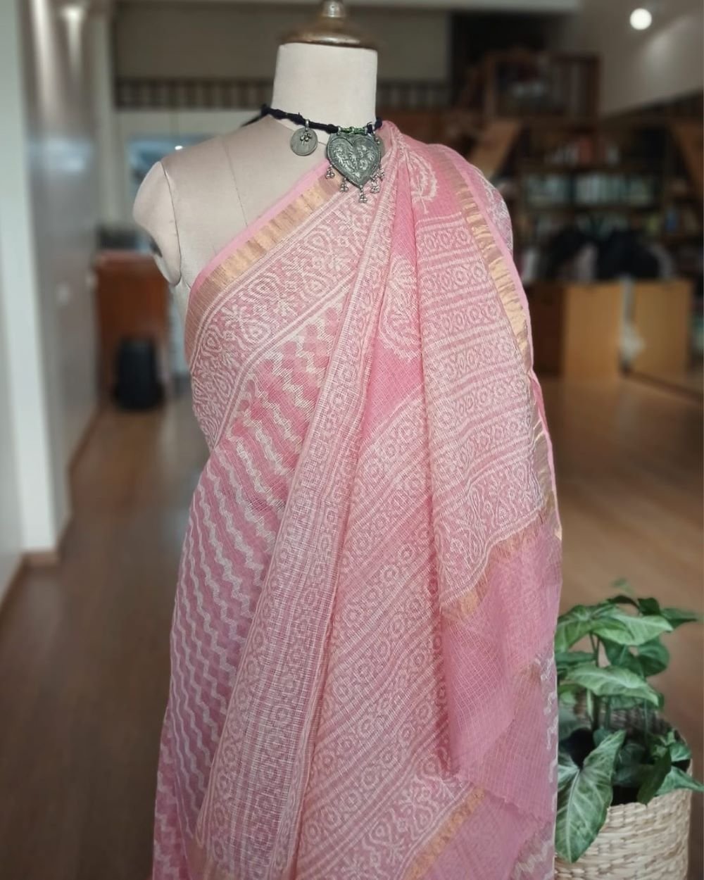 Kota Doria Cotton Saree – (KDCS1032) - Image 6