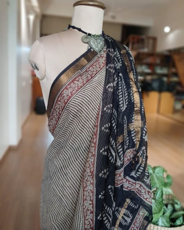 Kota Doria Cotton Saree – (KDCS1023) - Image 6