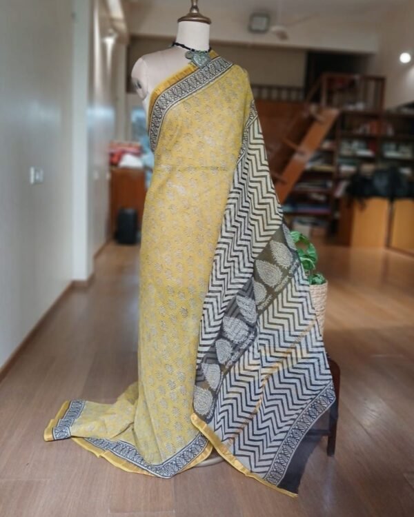 Kota Doria Cotton Saree – (KDCS1024) - Image 2