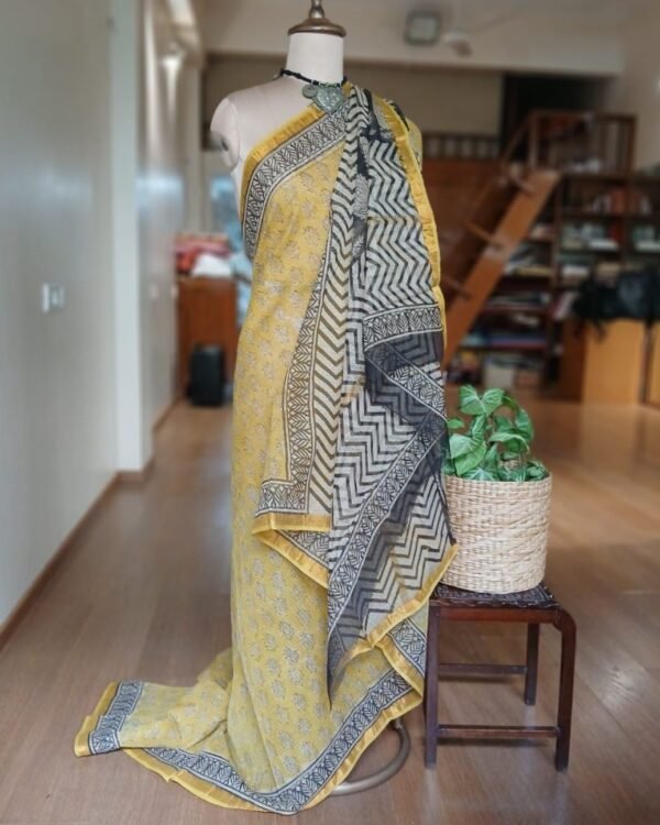 Kota Doria Cotton Saree – (KDCS1024) - Image 5