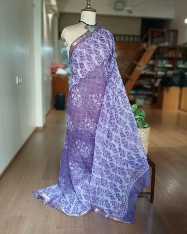 Kota Doria Cotton Saree – (KDCS1025) - Image 2