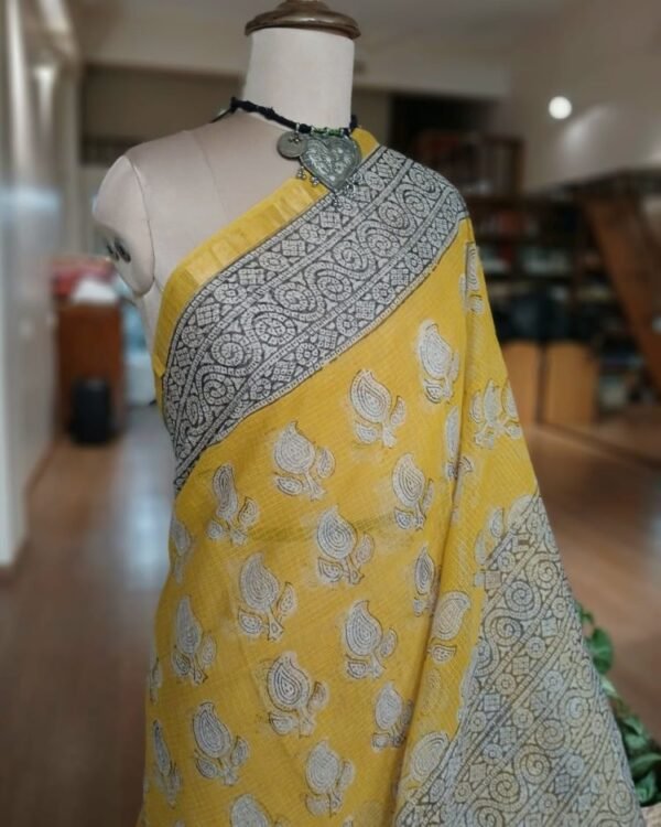 Kota Doria Cotton Saree – (KDCS1026) - Image 3