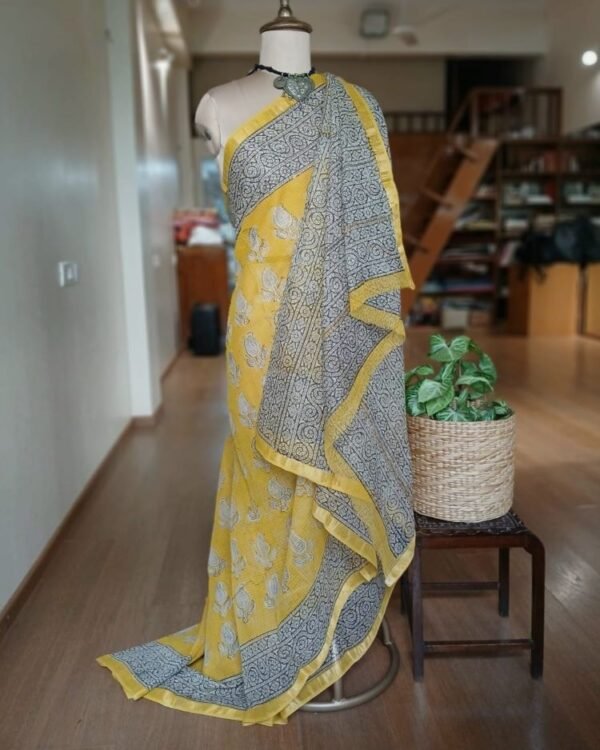 Kota Doria Cotton Saree – (KDCS1026) - Image 5