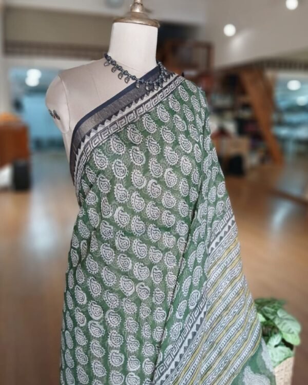 Kota Doria Cotton Saree – (KDCS1029) - Image 3