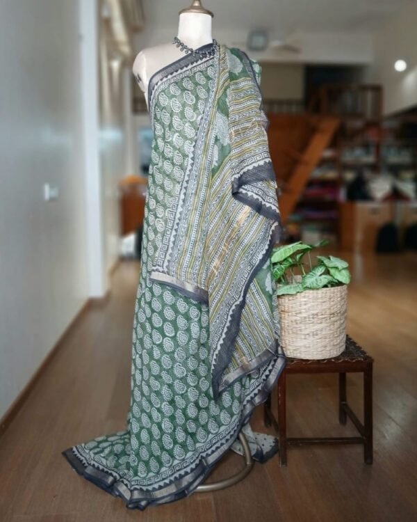 Kota Doria Cotton Saree – (KDCS1029) - Image 5