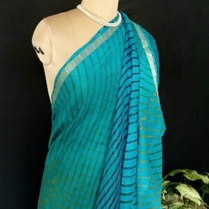 Hand tie-dye Leheriya on Kota Silk (HTKS0016)