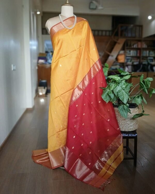 Maheshwari Silk Cotton Saree – (MSCS1023)