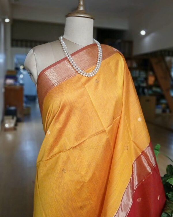 Maheshwari Silk Cotton Saree – (MSCS1023) - Image 2