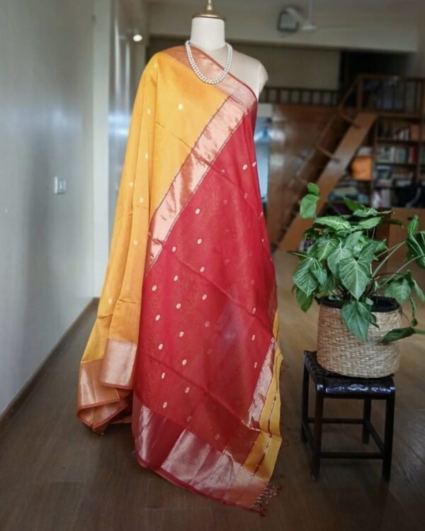 Maheshwari Silk Cotton Saree – (MSCS1023) - Image 3