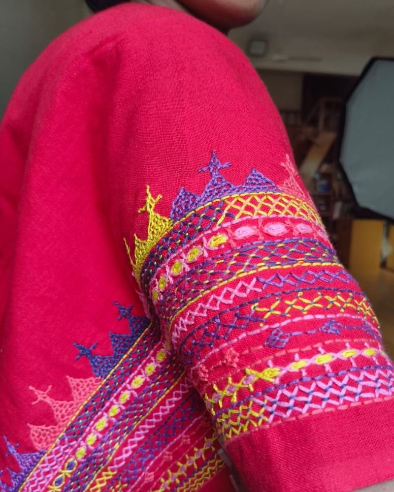 Mandala Blouse Piece – (MAND1008) - Image 2