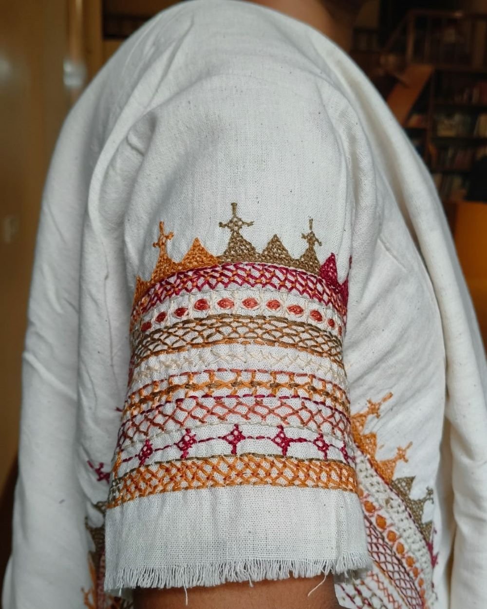 Mandala Blouse Piece – (MAND1033) - Image 2