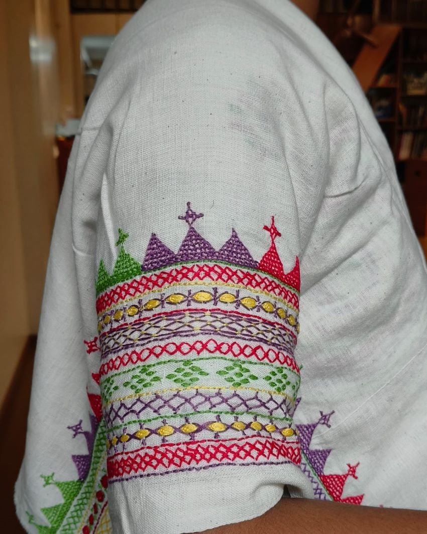 Mandala Blouse Piece – (MAND1054) - Image 2