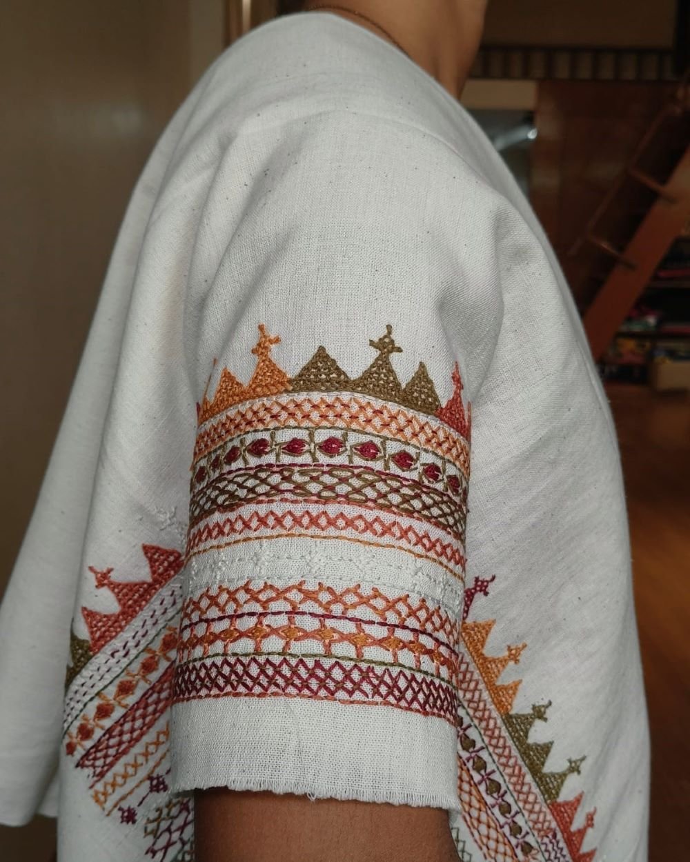 Mandala Blouse Piece – (MAND1013) - Image 2