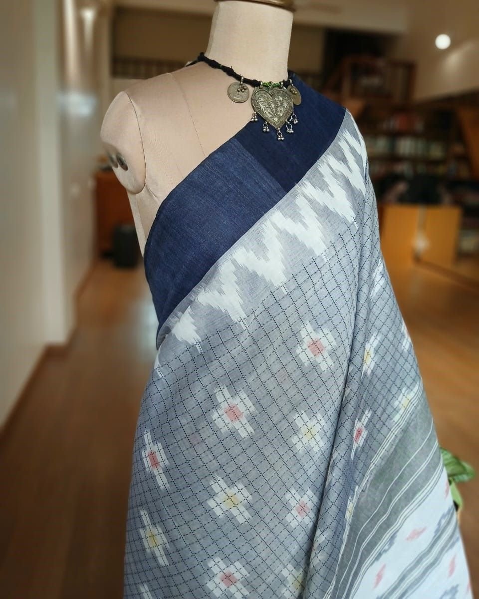 Muthyampet Single Ikat Cotton Saree - (MSIS0001)