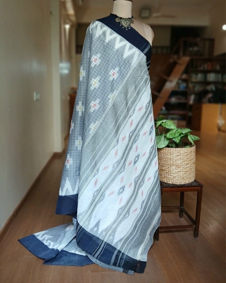 Muthyampet Single Ikat Cotton Saree - (MSIS0001) - Image 4