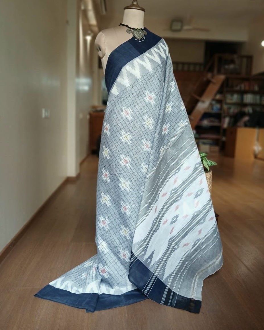 Muthyampet Single Ikat Cotton Saree - (MSIS0001) - Image 2