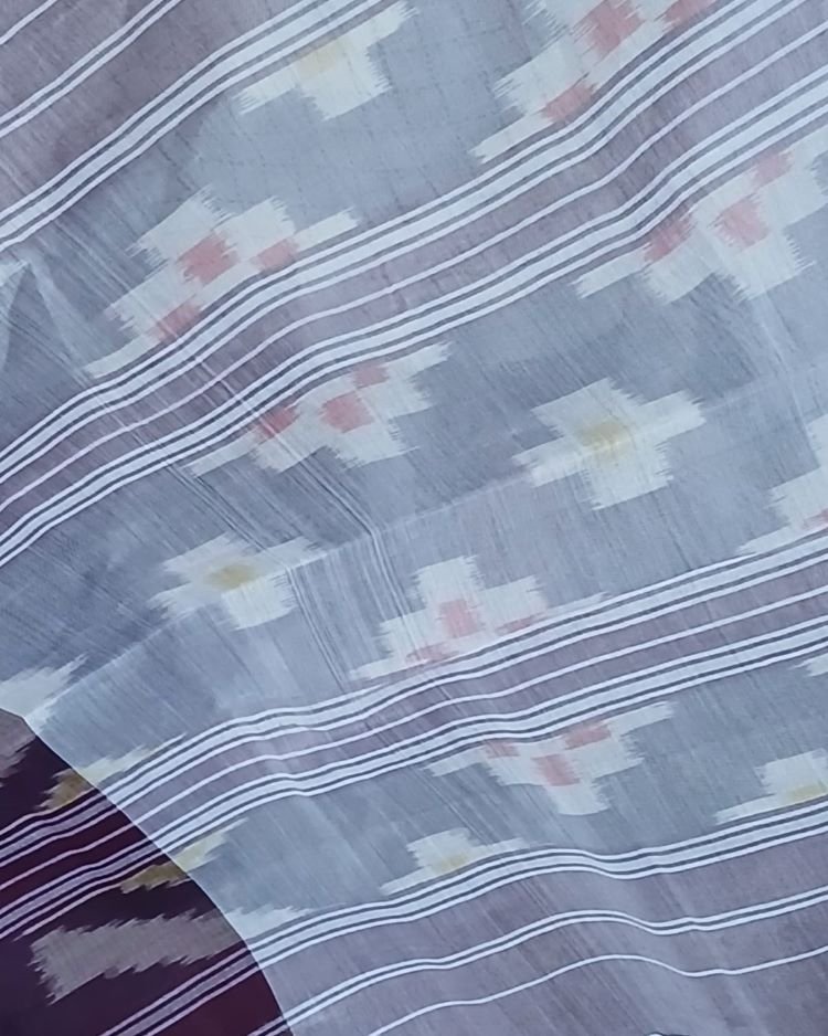 Muthyampet Single Ikat Cotton Saree - (MSIS0005) - Image 4