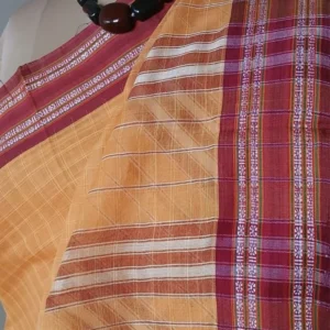 Handloom Cotton Saree from Narayanpet in Telangana - (HCSN0007)