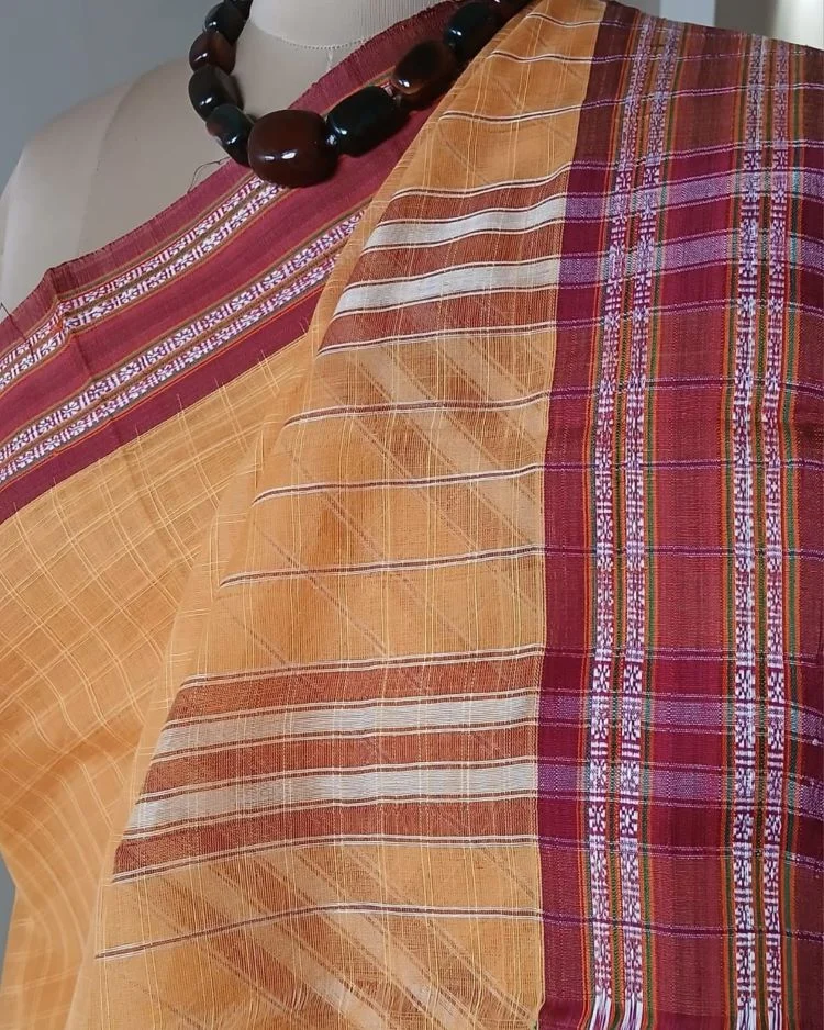 Handloom Cotton Saree from Narayanpet in Telangana - (HCSN0007)