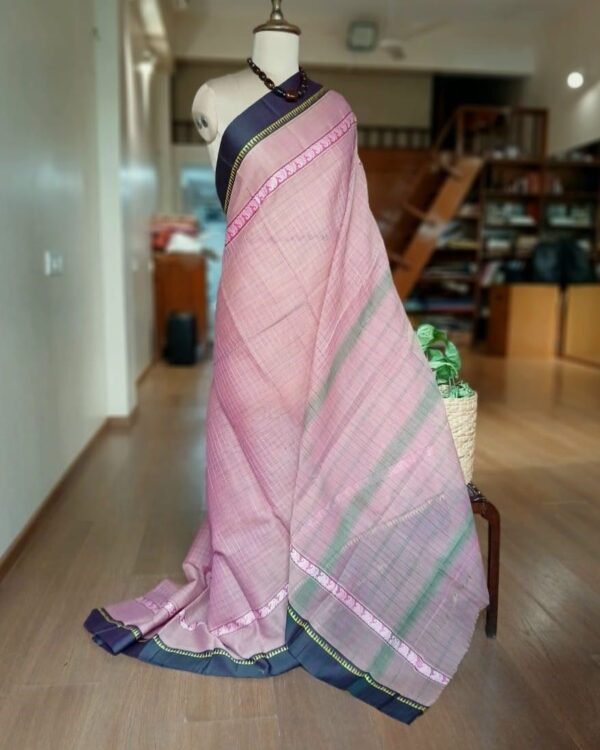 Handloom Cotton Saree from Narayanpet in Telangana - (HCSN0001)