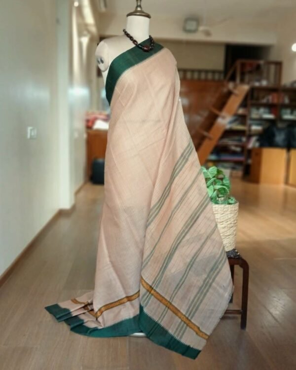 Handloom Cotton Saree from Narayanpet in Telangana - (HCSN0002)