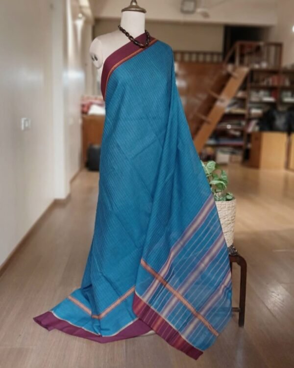 Handloom Cotton Saree from Narayanpet in Telangana - (HCSN0003)
