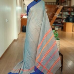Handloom Cotton Saree from Narayanpet in Telangana - (HCSN0004)