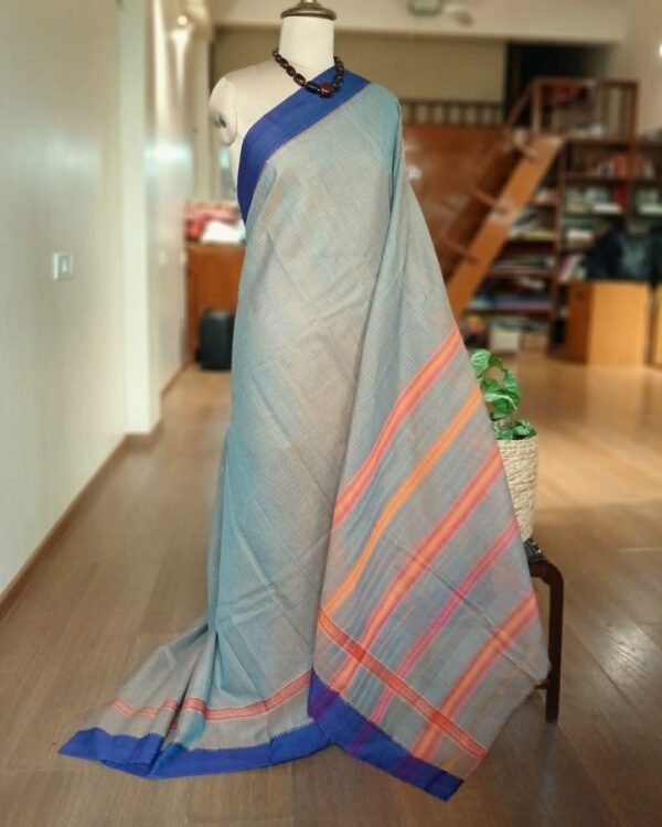 Handloom Cotton Saree from Narayanpet in Telangana - (HCSN0004)