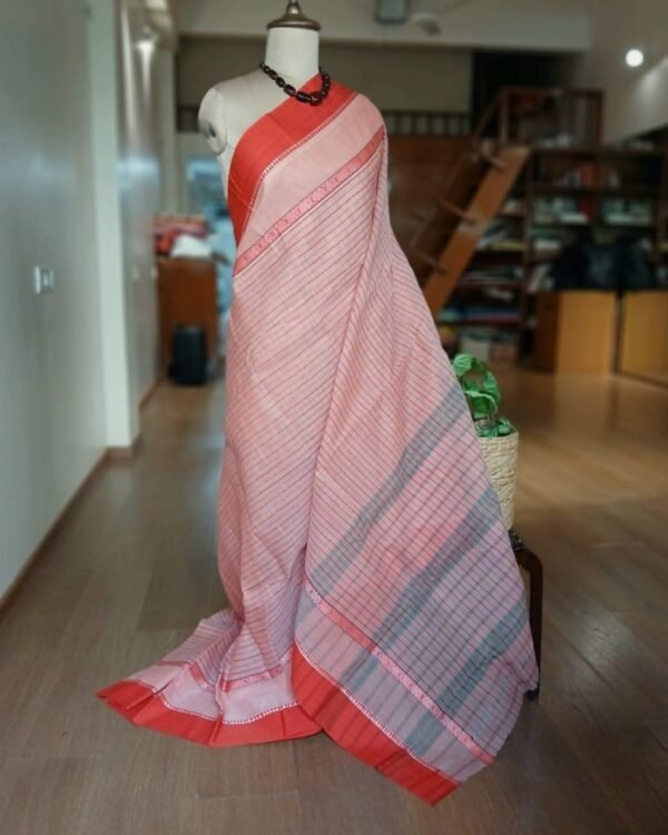 Handloom Cotton Saree from Narayanpet in Telangana - (HCSN0005)