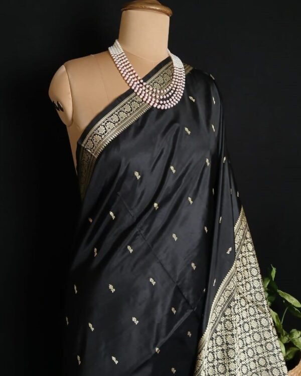 Banarasi No Zari Katan Silk Saree – (BANA0021) - Image 2