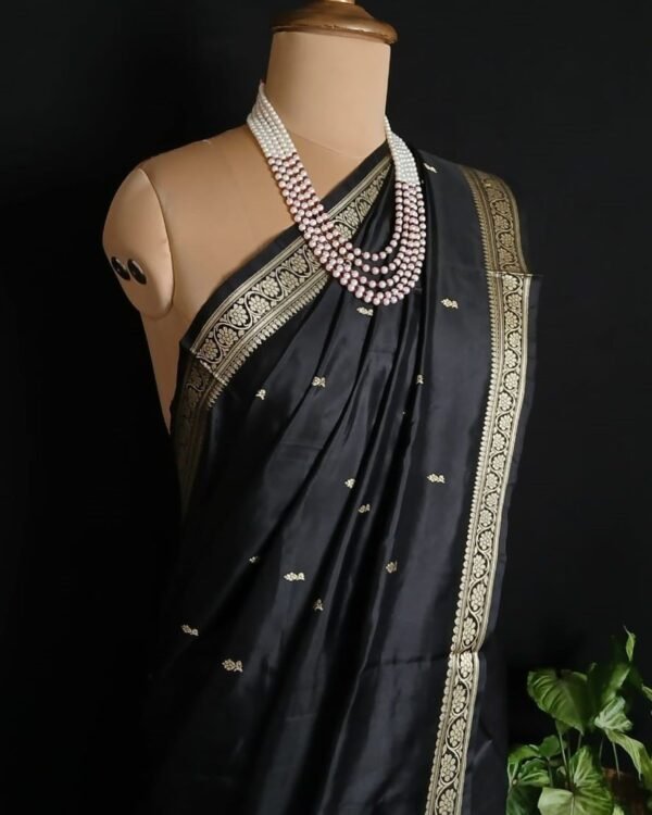 Banarasi No Zari Katan Silk Saree – (BANA0021) - Image 6