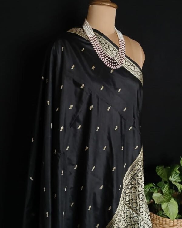 Banarasi No Zari Katan Silk Saree – (BANA0021) - Image 8