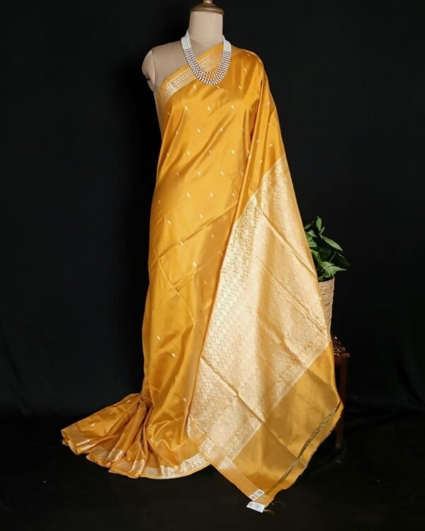 Banarasi No Zari Katan Silk Saree – (BANA0022)