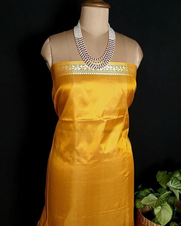 Banarasi No Zari Katan Silk Saree – (BANA0022) - Image 10