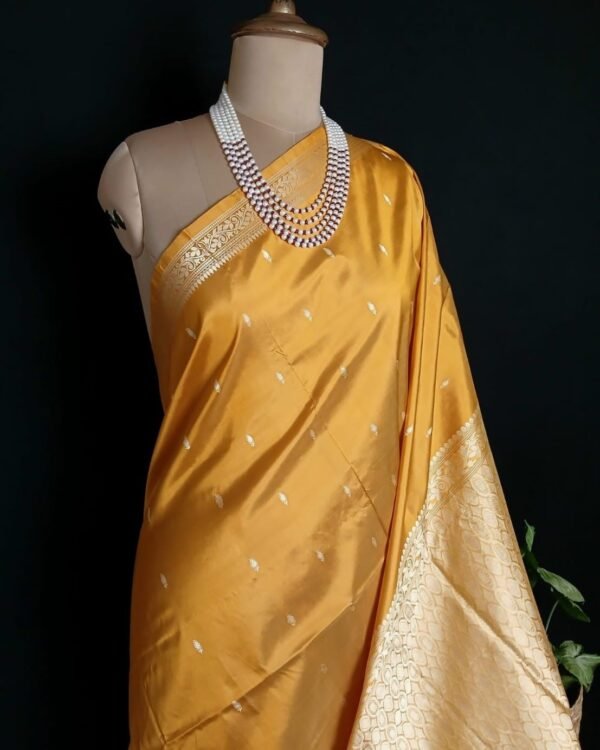 Banarasi No Zari Katan Silk Saree – (BANA0022) - Image 2