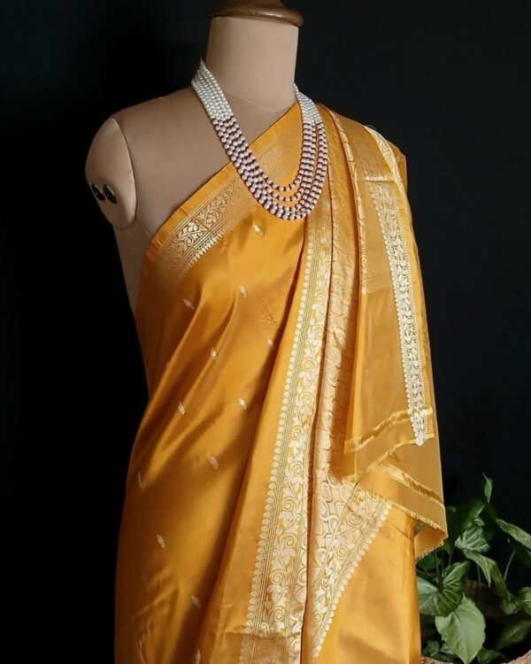 Banarasi No Zari Katan Silk Saree – (BANA0022) - Image 4