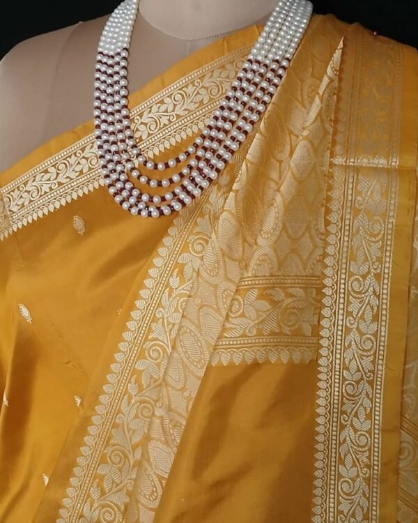Banarasi No Zari Katan Silk Saree – (BANA0022) - Image 5