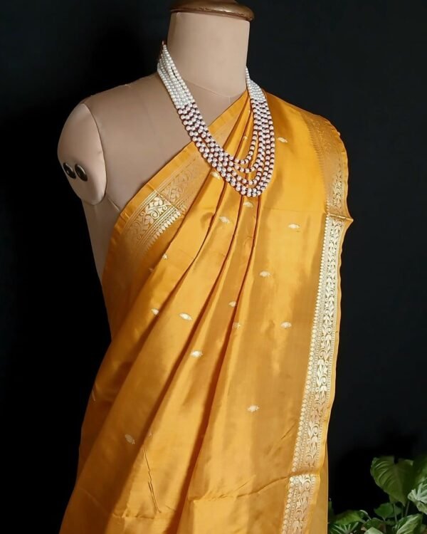 Banarasi No Zari Katan Silk Saree – (BANA0022) - Image 6