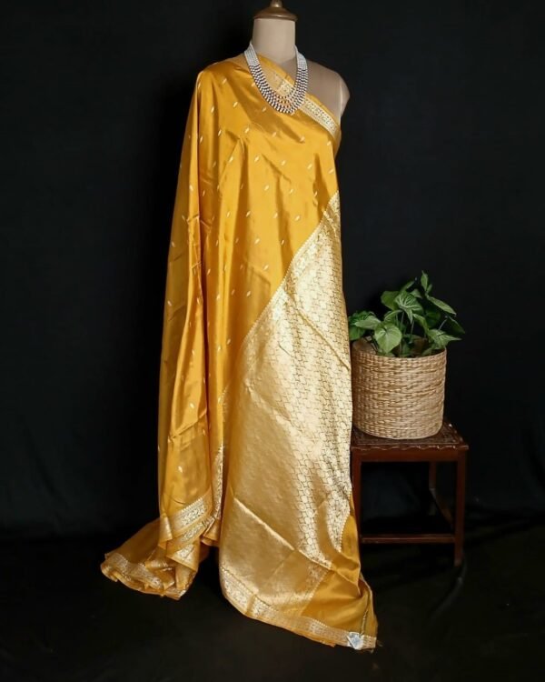 Banarasi No Zari Katan Silk Saree – (BANA0022) - Image 7
