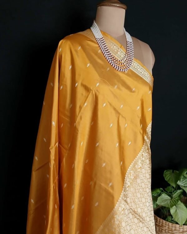 Banarasi No Zari Katan Silk Saree – (BANA0022) - Image 8