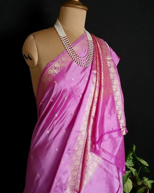 Banarasi No Zari Katan Silk Saree – (BANA0023) - Image 4