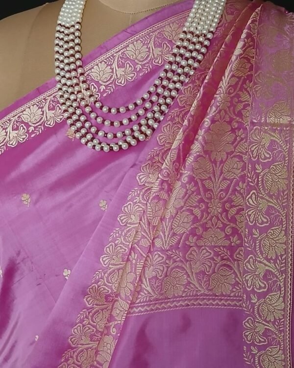 Banarasi No Zari Katan Silk Saree – (BANA0023) - Image 5