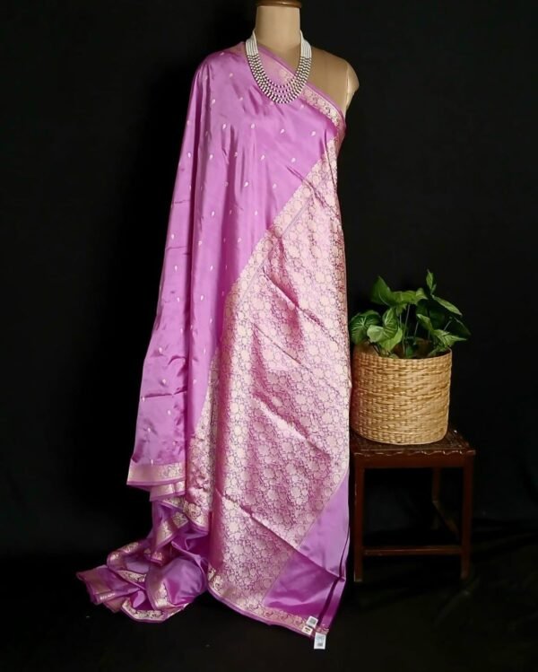 Banarasi No Zari Katan Silk Saree – (BANA0023) - Image 7