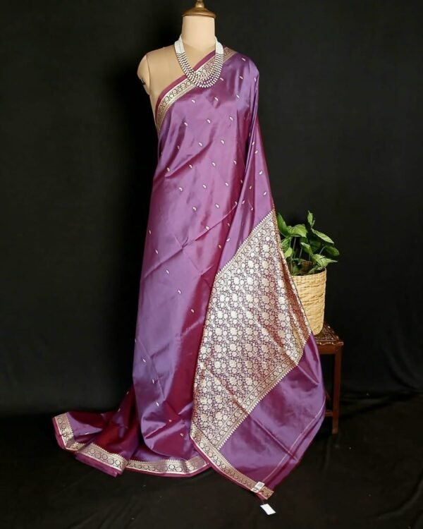 Banarasi No Zari Katan Silk Saree – (BANA0025)