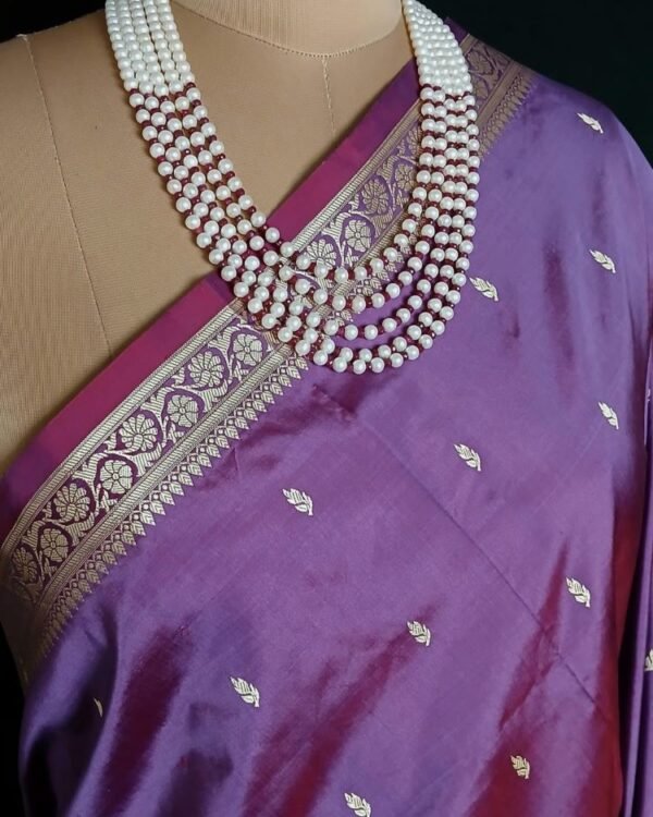 Banarasi No Zari Katan Silk Saree – (BANA0025) - Image 3