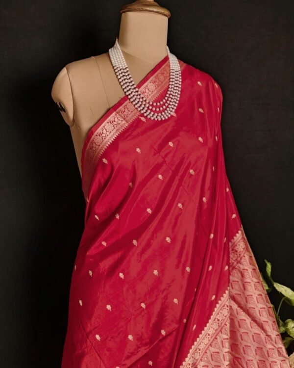 Banarasi No Zari Katan Silk Saree – (BANA0024) - Image 2