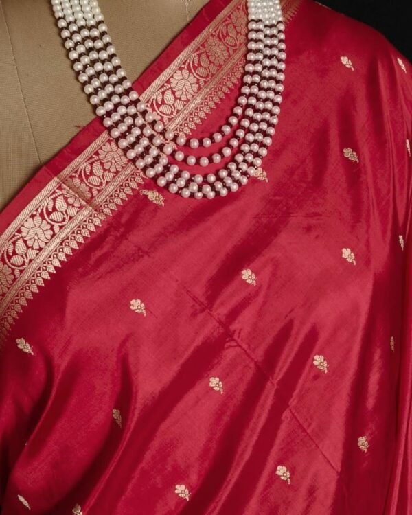 Banarasi No Zari Katan Silk Saree – (BANA0024) - Image 3