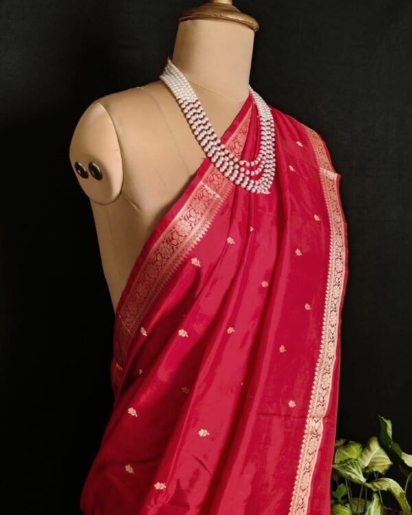 Banarasi No Zari Katan Silk Saree – (BANA0024) - Image 6